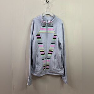 Ivivva by Lululemon Perfect Your Practice jacket grey full zip size 14 girls